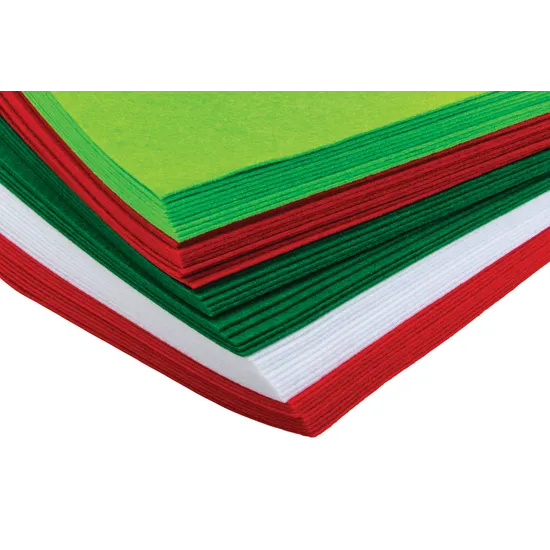 Christmas Felt Sheets - Pack of 50 - Modern Teaching Aids NZ
