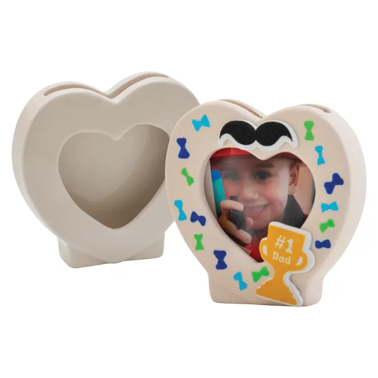 Porcelain Heart Frame - Pack of 10 - Modern Teaching Aids NZ