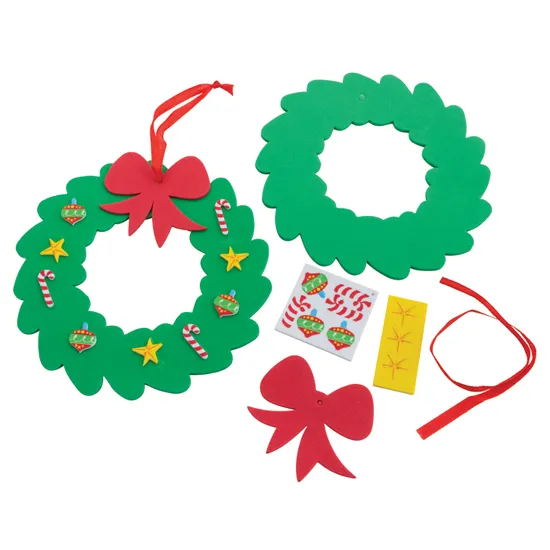 Creatistics Foam Wreath & Embellishments- Pack of 30 - Modern Teaching Aids NZ