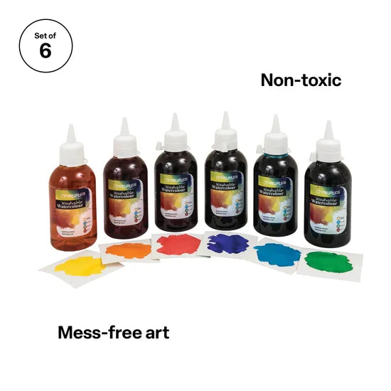 Liquid Watercolours - Set of 6 - Modern Teaching Aids NZ