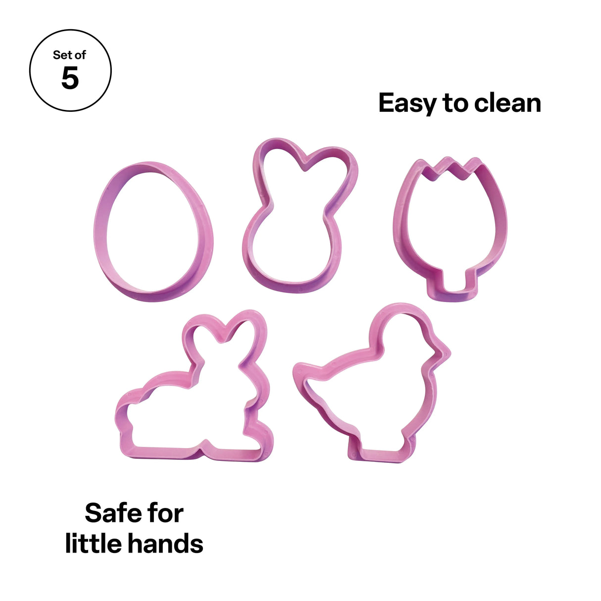 Easter Clay & Dough Cutters - Set of 5 - Modern Teaching Aids NZ