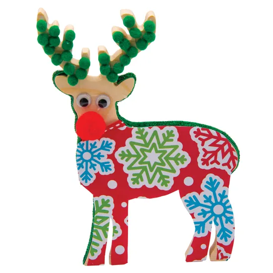 Wooden Reindeer - Pack of 10 - Modern Teaching Aids NZ