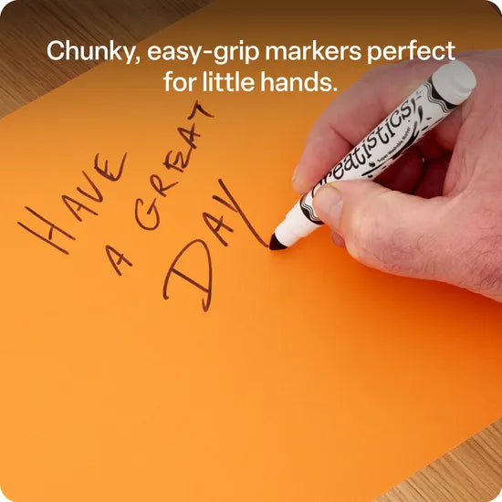 Creatistics Black Chunky Super Washable Markers - Tub of 48 - Modern Teaching Aids NZ