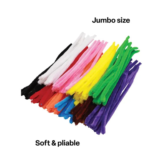 Jumbo Pipe Cleaners - Pack of 100 - Modern Teaching Aids NZ