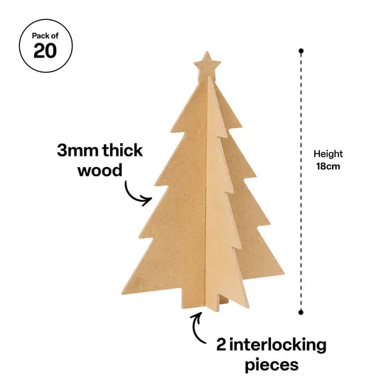 Creatistics 3D Christmas Tree - Pack of 20 - Modern Teaching Aids NZ