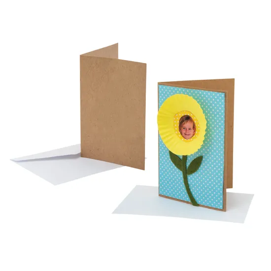 Creatistics Natural Cards & Envelopes - Pack of 20 - Modern Teaching Aids NZ