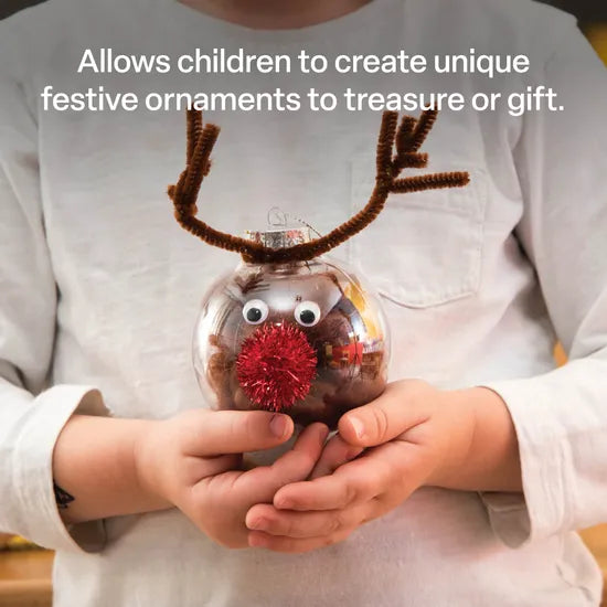 Plastic Baubles Clear - Pack of 10 - Modern Teaching Aids NZ