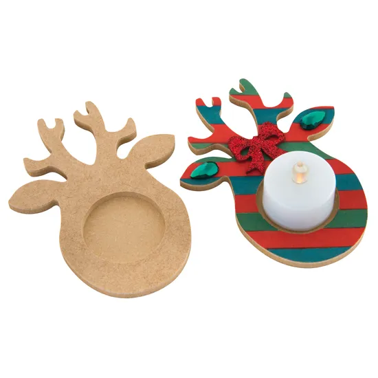 Reindeer Tealight Holder - Pack of 10 - Modern Teaching Aids NZ
