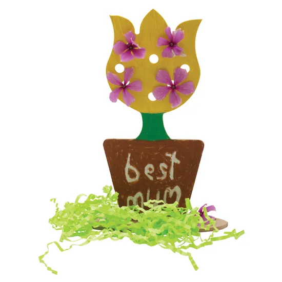 Wooden Flower Bouquet - Pack of 10 - Modern Teaching Aids NZ