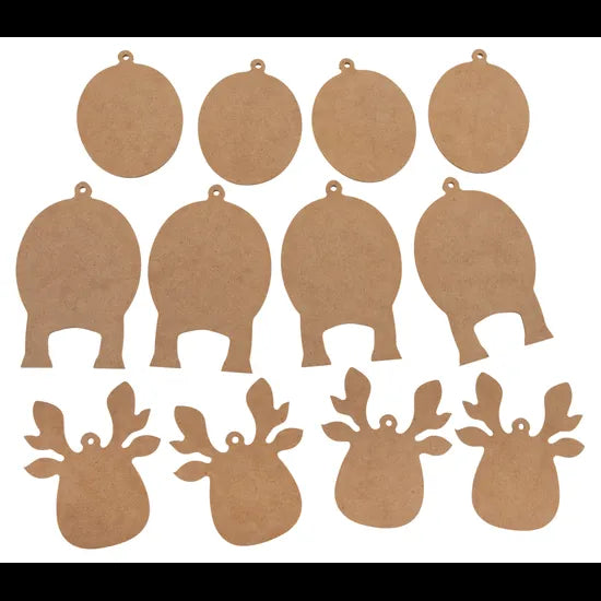 3-Piece Reindeer Ornaments - Pack of 10 - Modern Teaching Aids NZ