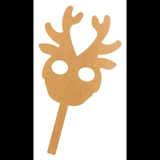 Wooden Reindeer Face Masks - Pack of 10 - Modern Teaching Aids NZ
