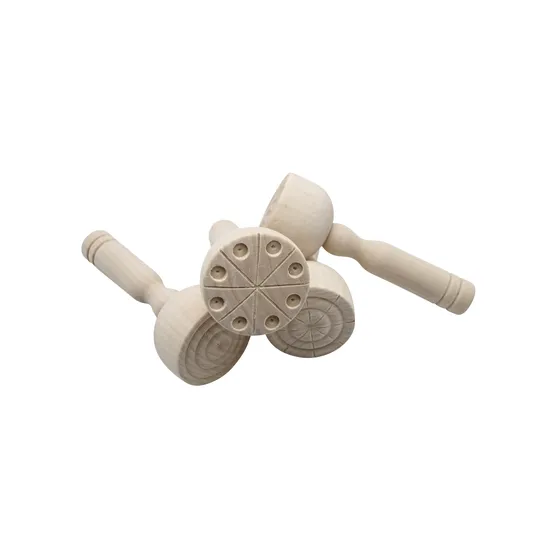 Wooden Dough Stampers - Pack of 4 - Modern Teaching Aids NZ