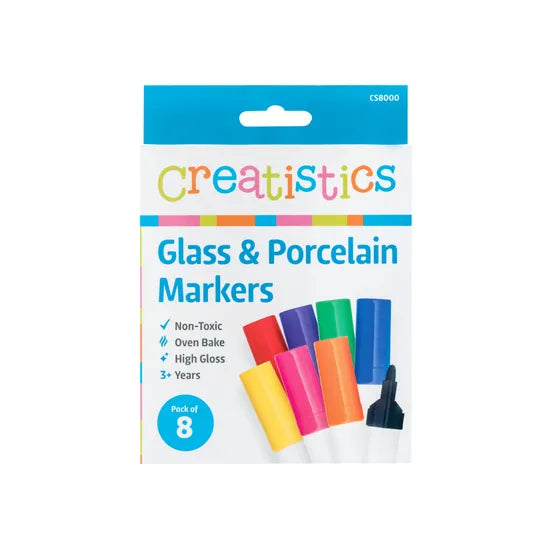Glass & Porcelain Markers - Pack of 8 - Modern Teaching Aids NZ