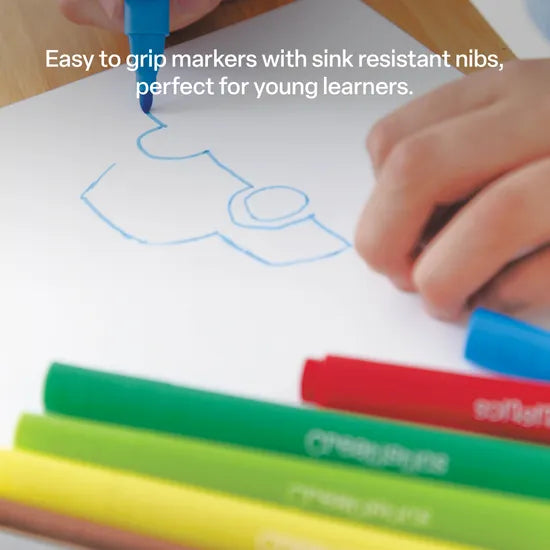 Creatistics Chunky Triangular Markers- Pack of 240 - Modern Teaching Aids NZ