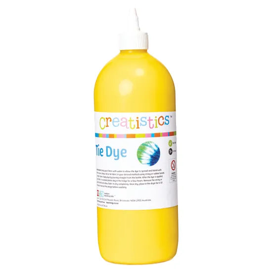 Creatistics Tie Dye 1L - Lemon Yellow - Modern Teaching Aids NZ