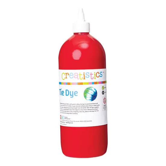 Creatistics Tie Dye 1L - Red - Modern Teaching Aids NZ