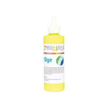 Creatistics Tie Dye 250ml - Fluoro Yellow - Modern Teaching Aids NZ