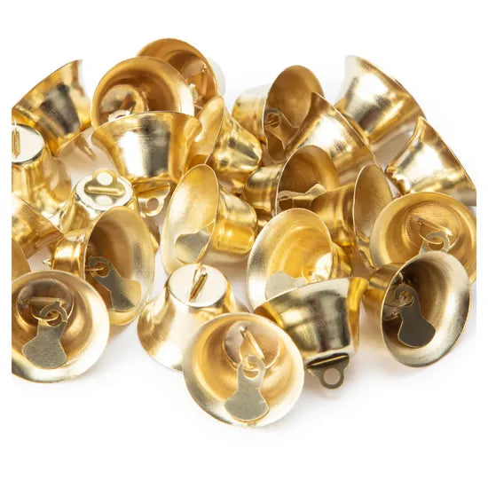 Gold Christmas Bells - Pack of 50 - Modern Teaching Aids NZ
