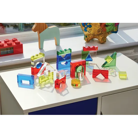 Colour Crystal Block Set - 25 pieces - Modern Teaching Aids NZ