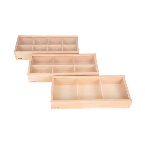 Wooden Discovery Boxes - Set of 3 - Modern Teaching Aids NZ