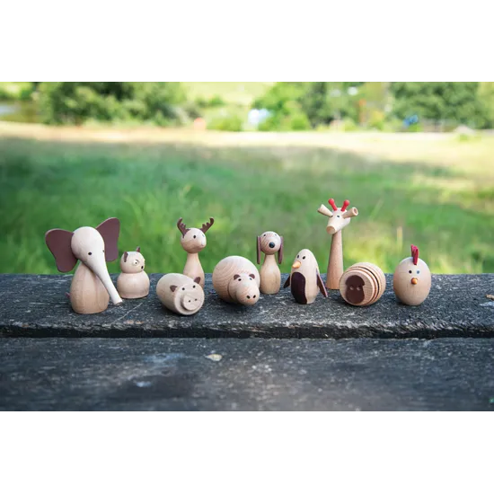 Wooden Animal Friends Set of 10 - Modern Teaching Aids NZ