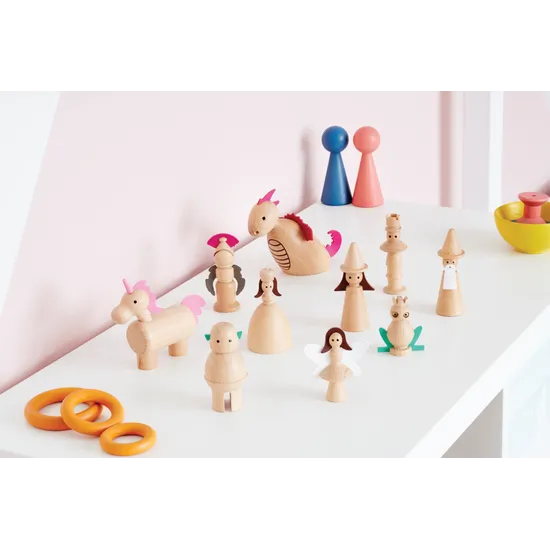 Wooden Enchanted Figures Set of 10 - Modern Teaching Aids NZ
