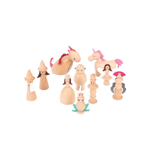 Wooden Enchanted Figures Set of 10 - Modern Teaching Aids NZ