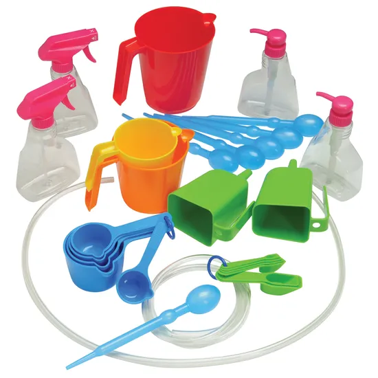 Measuring and Pouring Plastic Water Play Set 34pc - Modern Teaching Aids NZ
