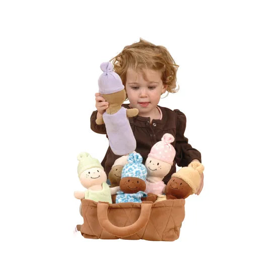 Basket of Babies Washable Doll Set of 6 - Modern Teaching Aids NZ