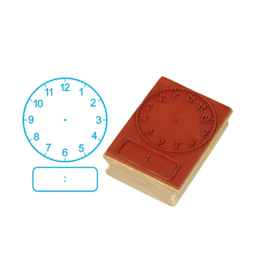 Teachables Stamp Clock - Digital & Analogue, Hours and Minutes - Modern Teaching Aids NZ