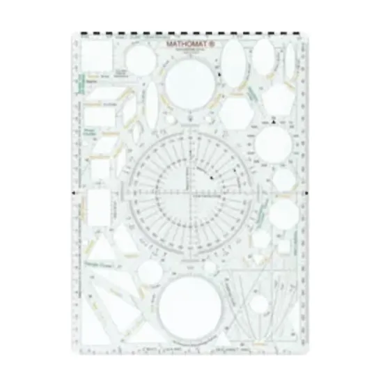 Mathomat Template - Multi-Purpose Geometry Tool - Modern Teaching Aids NZ