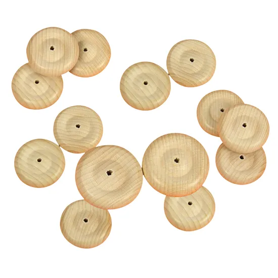 Wooden Wheels 4cm Diameter 50PK - Modern Teaching Aids NZ