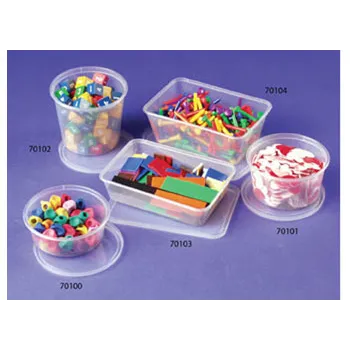 Rectangular Storage Containers - 500 ml, Set of 10 - Modern Teaching Aids NZ