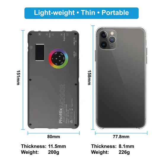 Phottix M200R RGB LED Light - Modern Teaching Aids NZ