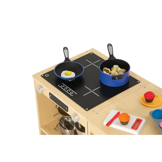Natural Spaces Open Play Kitchen Set of 4 - Modern Teaching Aids NZ