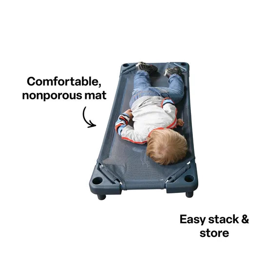 Children's Compact Sleep Bed Storm Blue 50x120cm - Modern Teaching Aids NZ