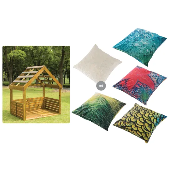 Outdoor Play House and Cushions