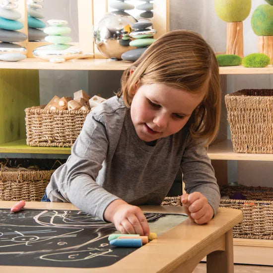 Natural Spaces Blackboard Low Table - 75x75x28 - Modern Teaching Aids NZ