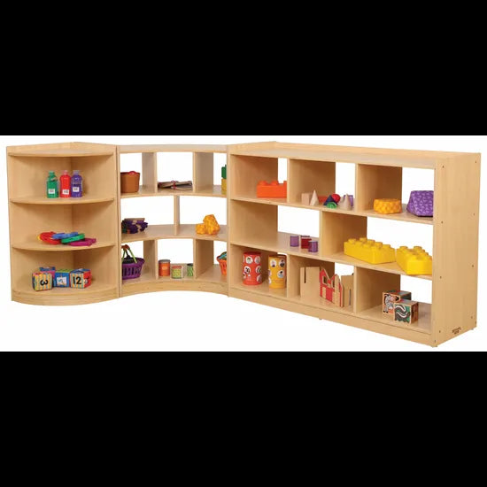 Natural Spaces - Open Back Triple Shelf Kit - Modern Teaching Aids NZ