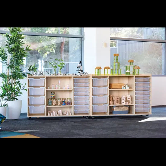 Natural Spaces Whiteboard Storage Unit & Trays - Modern Teaching Aids NZ