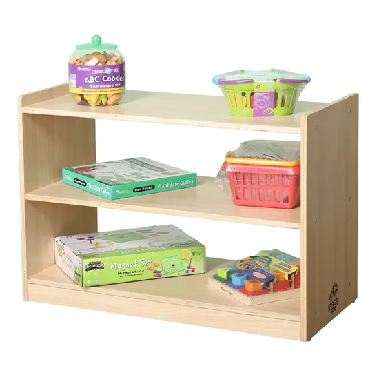 Natural Spaces Open-Back 2-Shelf Storage Unit - Modern Teaching Aids NZ