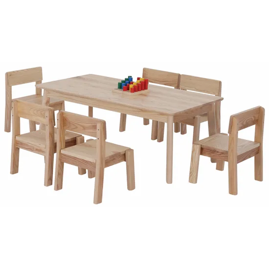 Harmony Education - Solid Timber Rectangle Table - 45 cm (H) - Modern Teaching Aids NZ