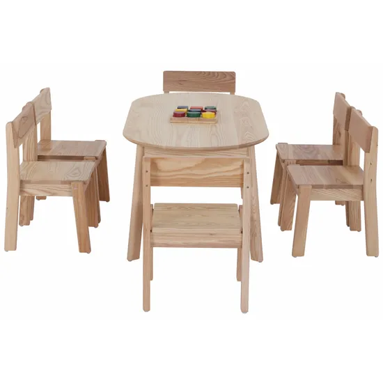 Harmony Education - Solid Timber Oval Table - 50 cm (H) - Modern Teaching Aids NZ