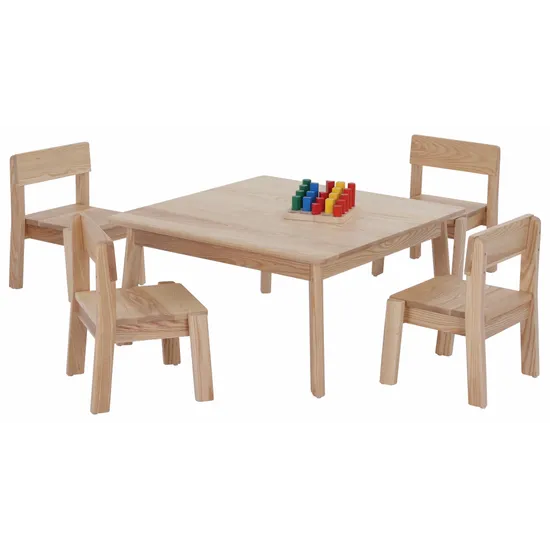 Harmony Education - Solid Timber Square Table - 40 cm (H) - Modern Teaching Aids NZ