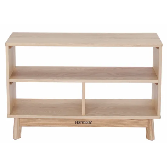 Harmony Education - Solid Timber Open Back Shelf - Double - Modern Teaching Aids NZ