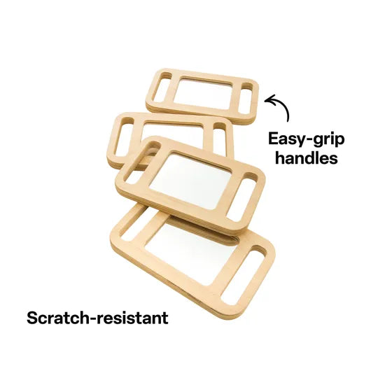 Wooden Mirror Viewer - Set of 4 - Modern Teaching Aids NZ