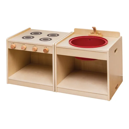 Natural Spaces Junior Kitchen Set of 2 - Modern Teaching Aids NZ
