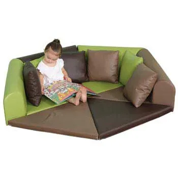 Evergreen Cosy Corner Lounge with 6 Pillows Kit - Modern Teaching Aids NZ