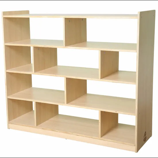 Natural Spaces 4 Shelf 10 Compartment Shelf - Modern Teaching Aids NZ