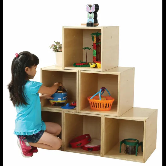 Natural Spaces - Wooden Storage Cube - Modern Teaching Aids NZ